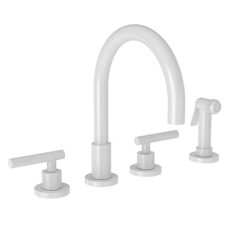 Newport Brass Kitchen Faucet With Side Spray in White 9911L/50